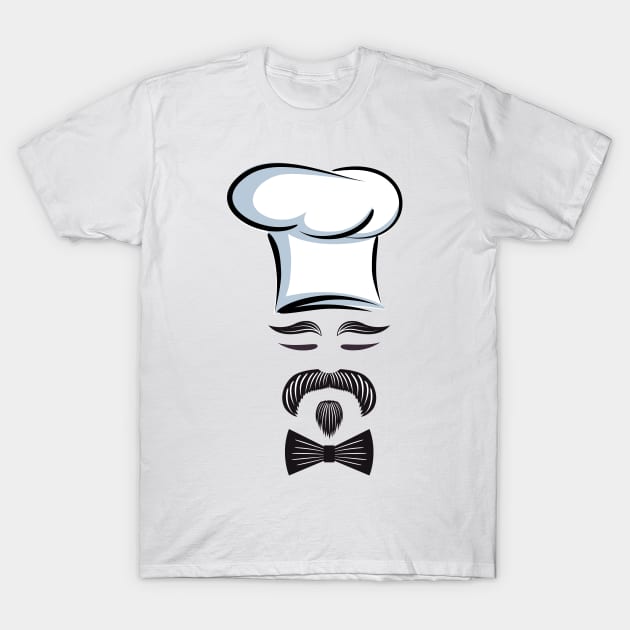 Chef Moustache! T-Shirt by SWON Design